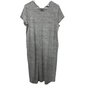 J Jill Pure Jill Women’s Long Knit Dress Sz Large Pima/Modal/Spandex Gray